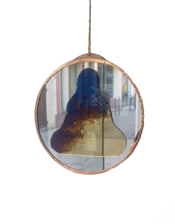 Miroir suspendu artisanal
